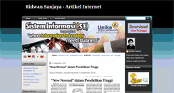 Desktop Screenshot of blogridwan.sanjaya.org